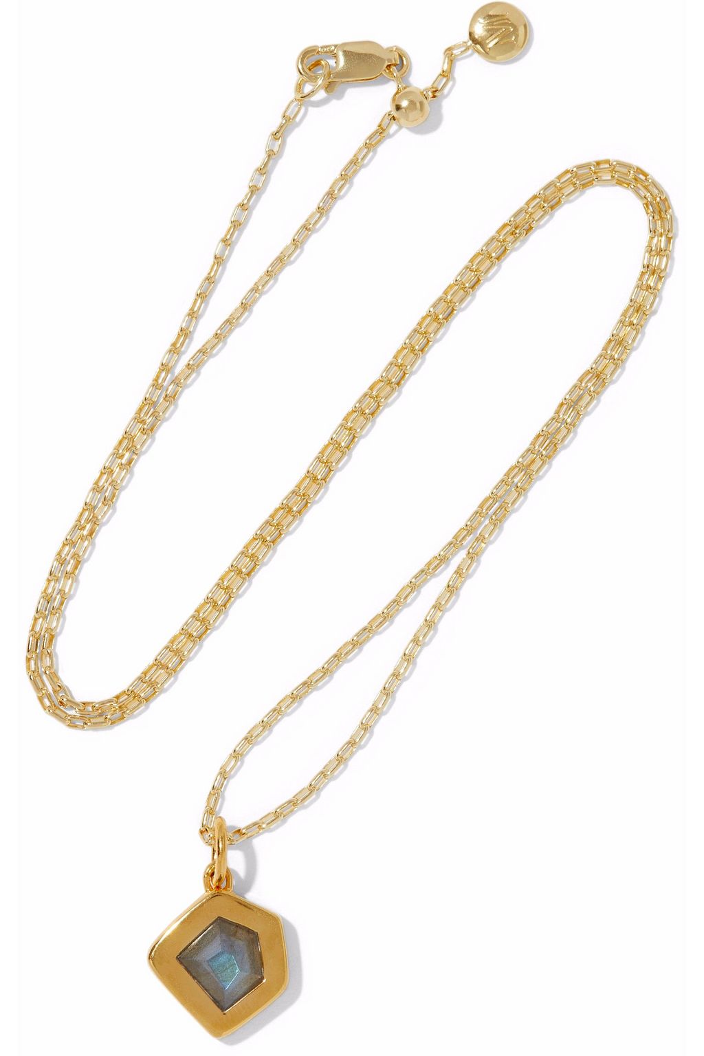 MONICA VINADER Petra 18-karat gold-plated labradorite pendant