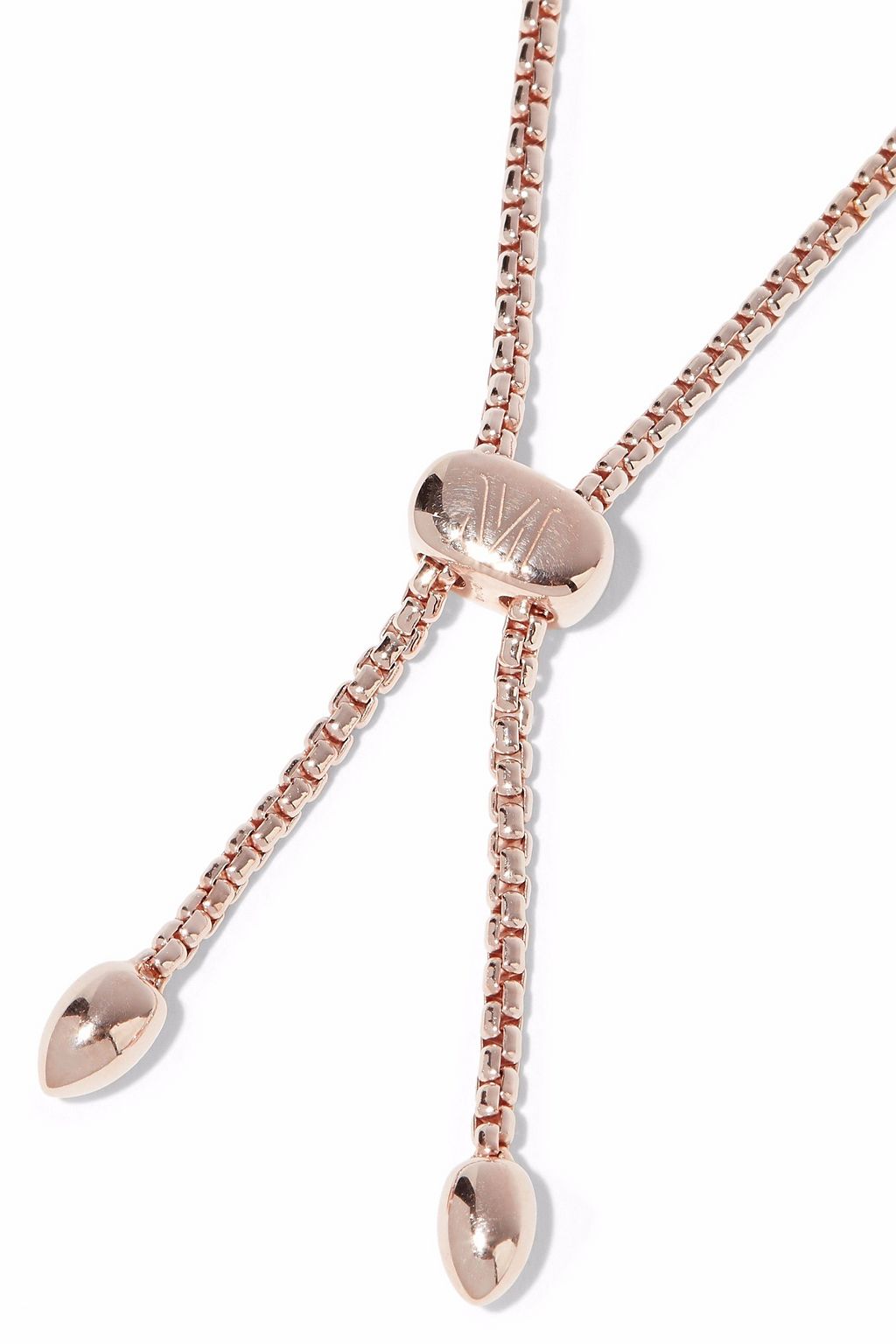 MONICA VINADER Fiji 18-karat rose gold-plated sterling silver diamond bracelet