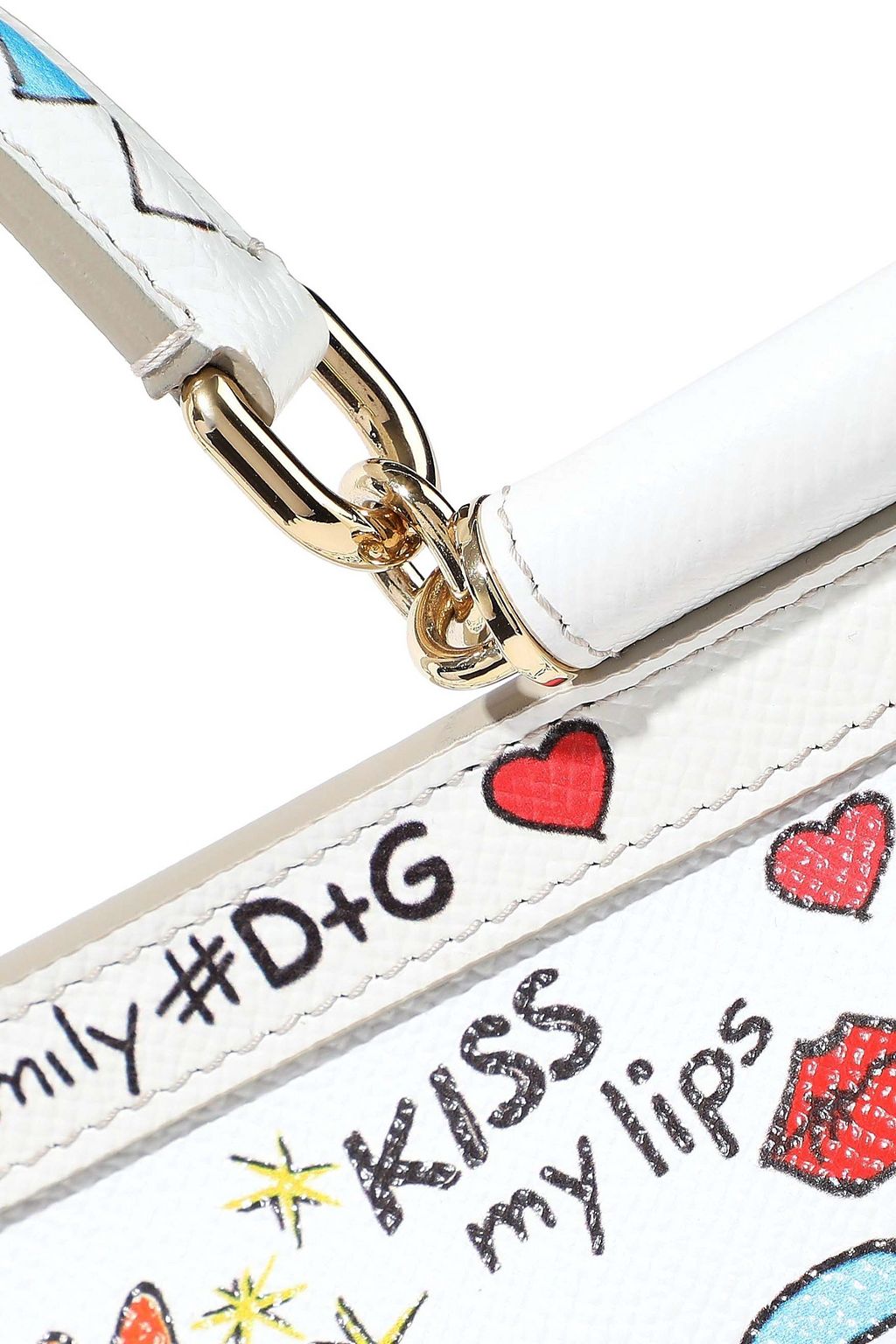 DOLCE&GABBANA Sicily printed textured-leather shoulder bag