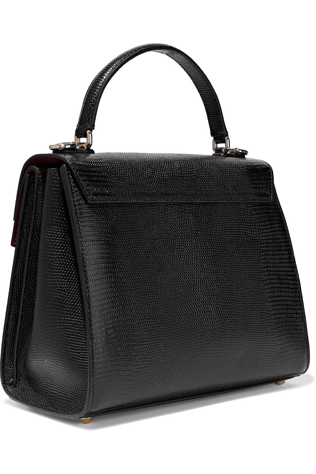 DOLCE&GABBANA Lucia lizard-effect leather tote