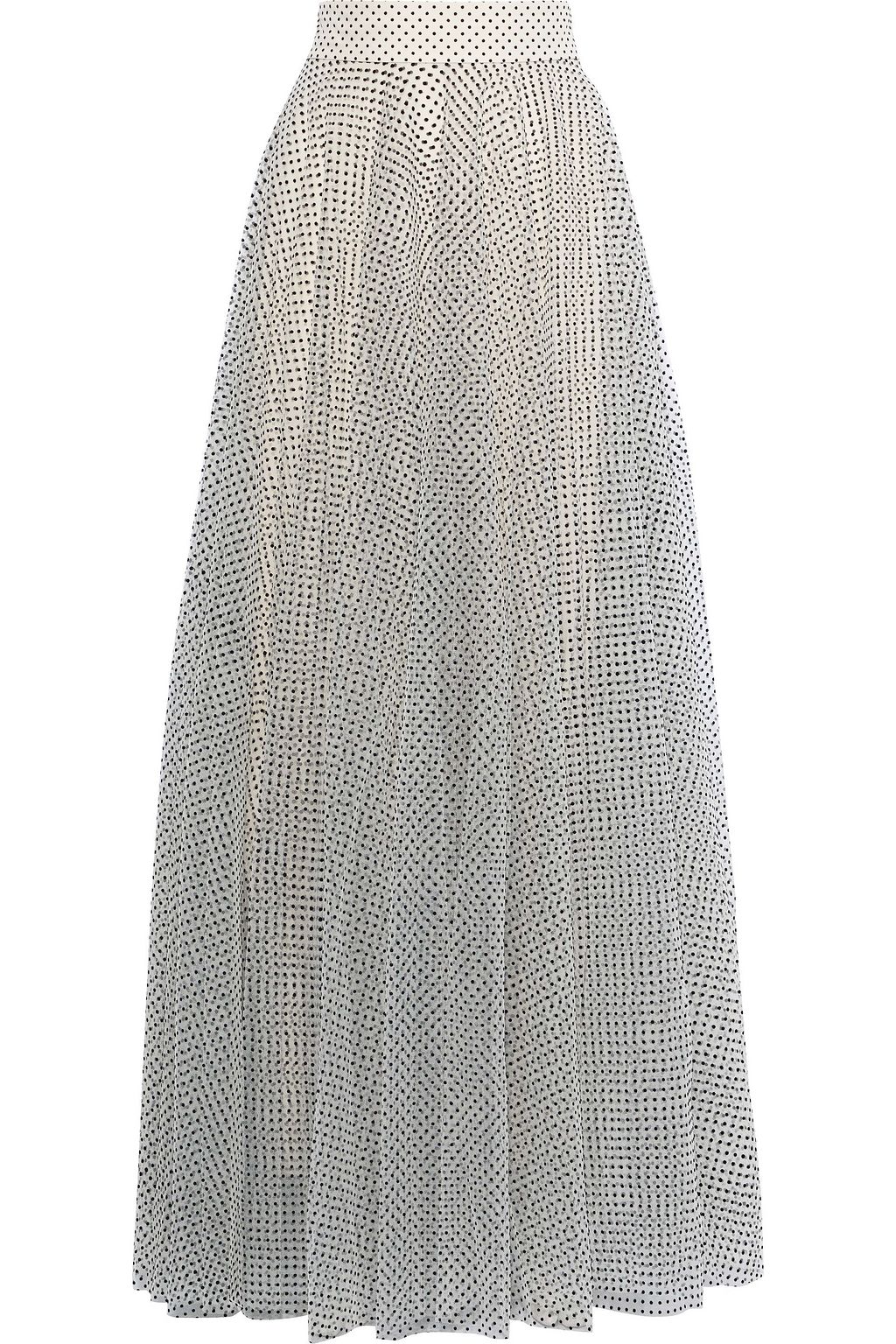cream tulle maxi skirt