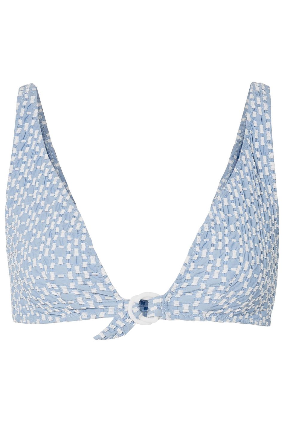 light blue bikini top
