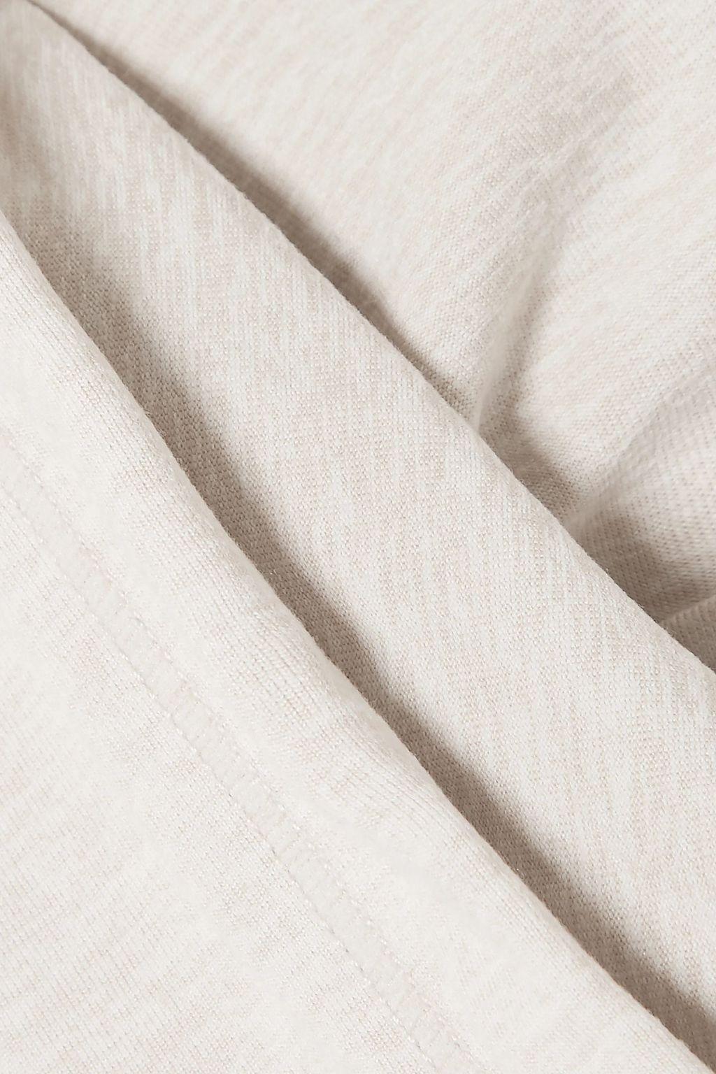 WE OVER ME Mélange stretch-jersey hoodie