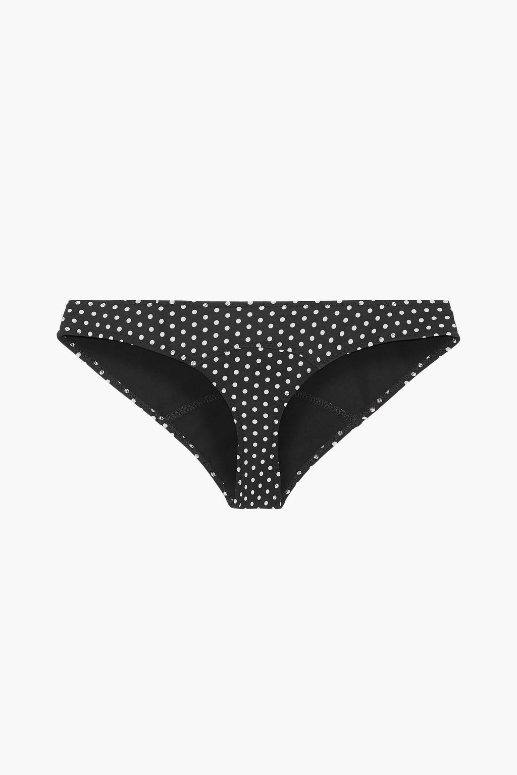 black and white polka dot bikini bottoms