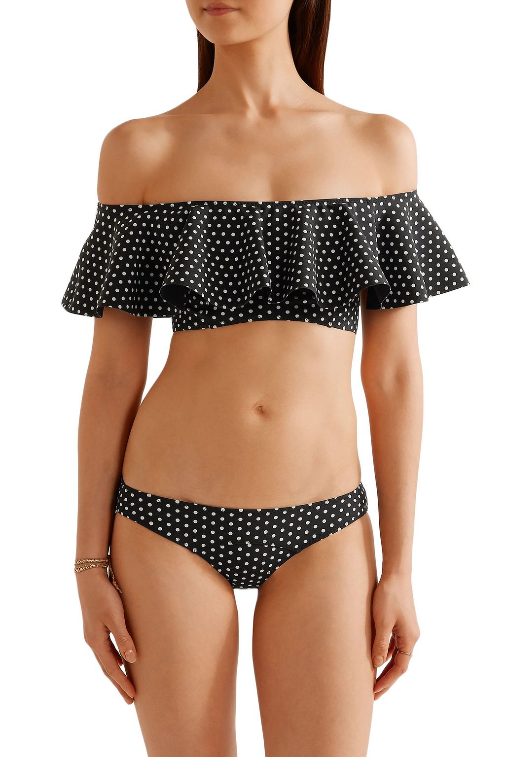 LISA MARIE FERNANDEZ Mira polka-dot low-rise bikini briefs