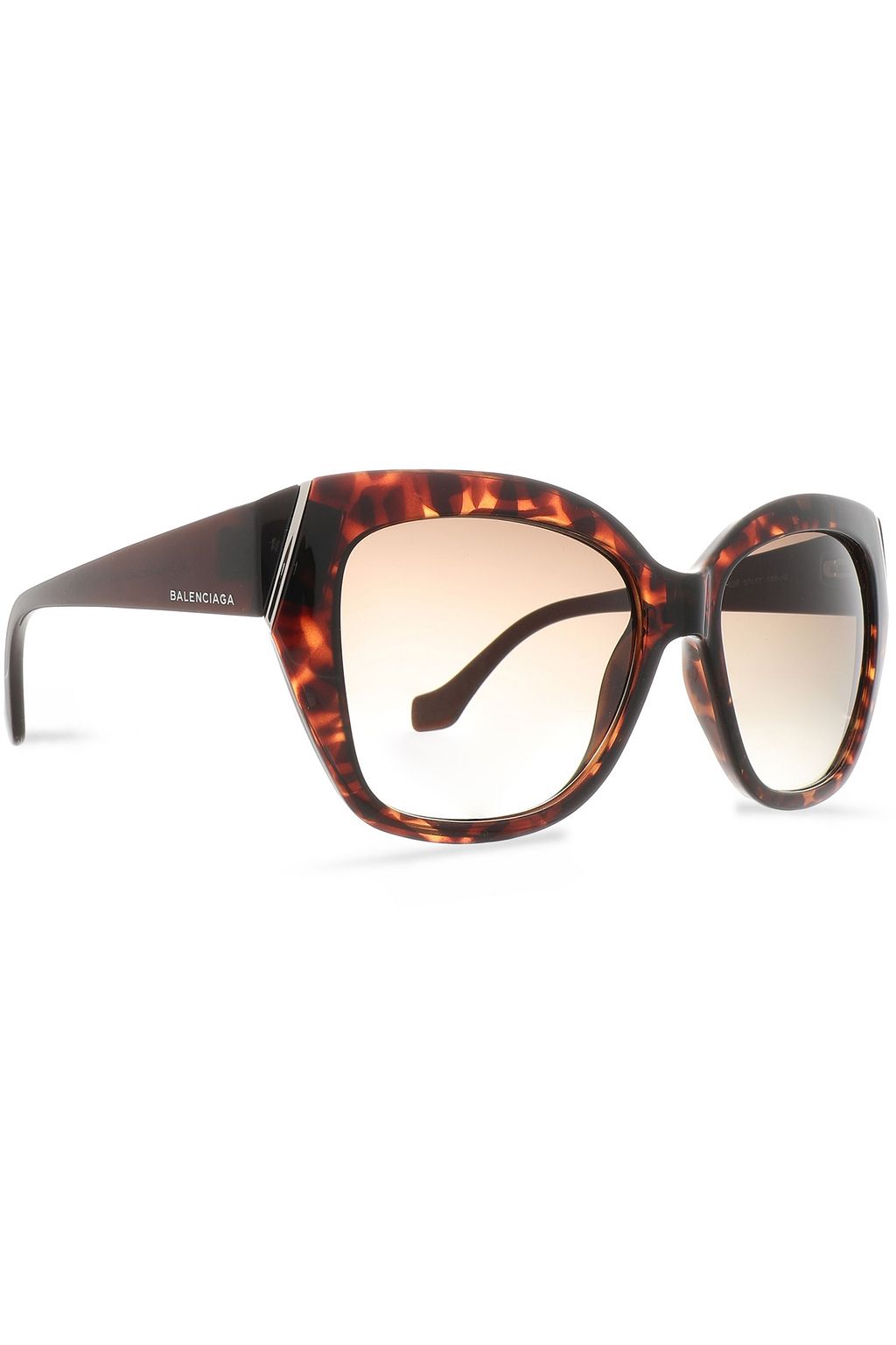BALENCIAGA Cat-eye tortoiseshell acetate sunglasses