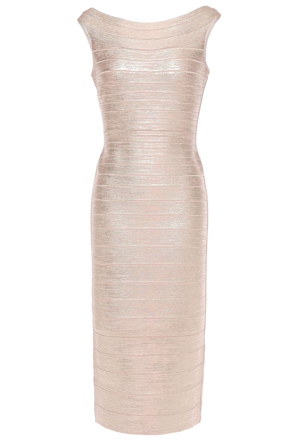 herve leger gold bandage dress