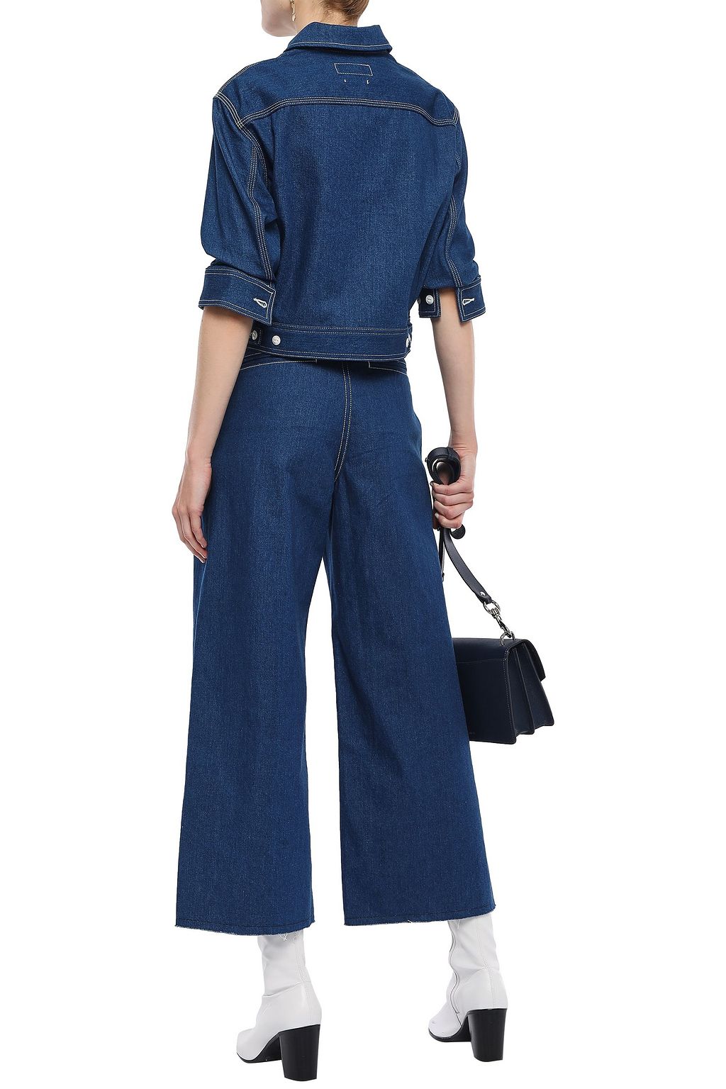 RAG & BONE ハイライズ クロップド ワイドレッグジーンズ