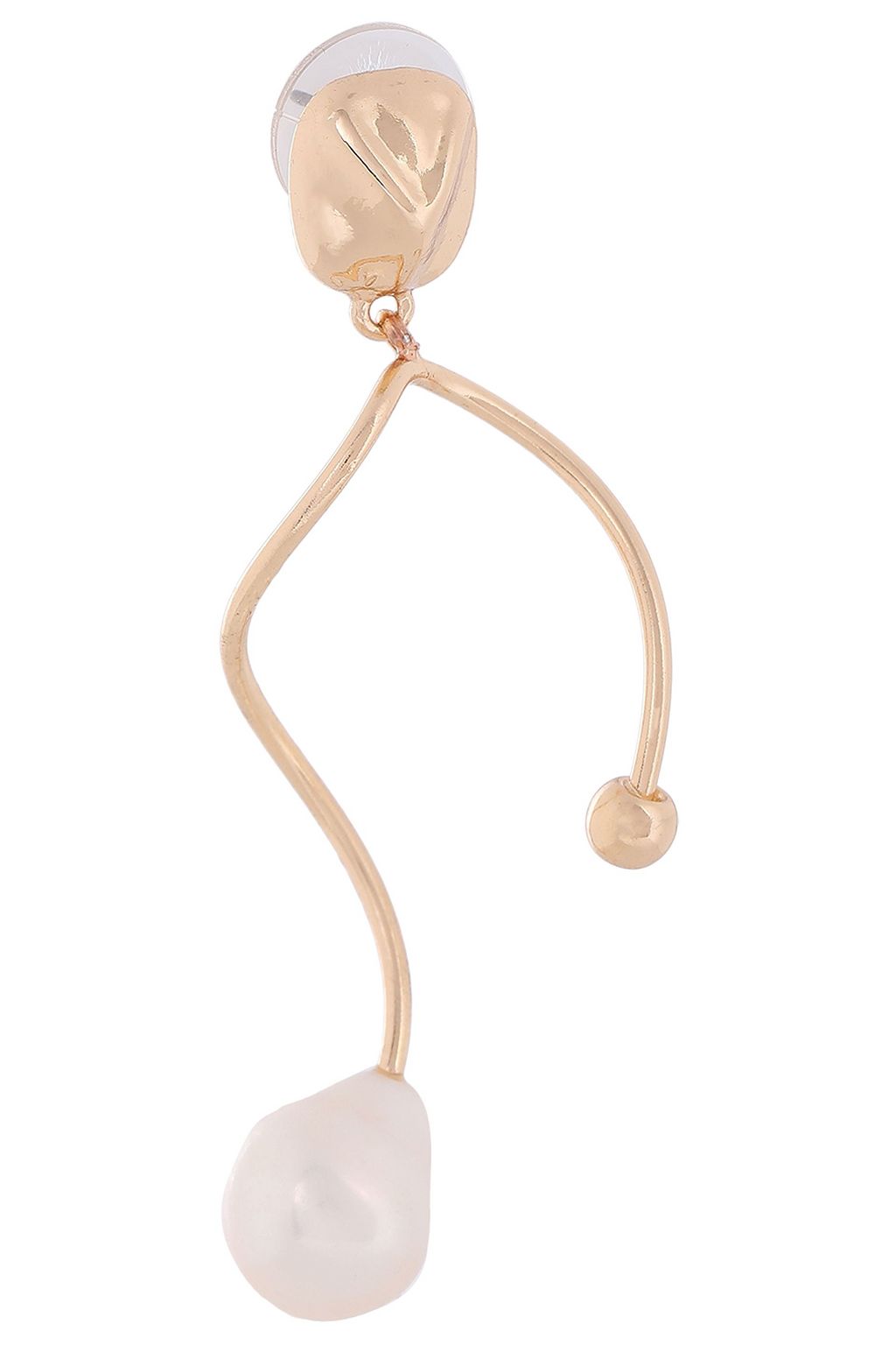 KENNETH JAY LANE Gold-tone faux pearl earrings