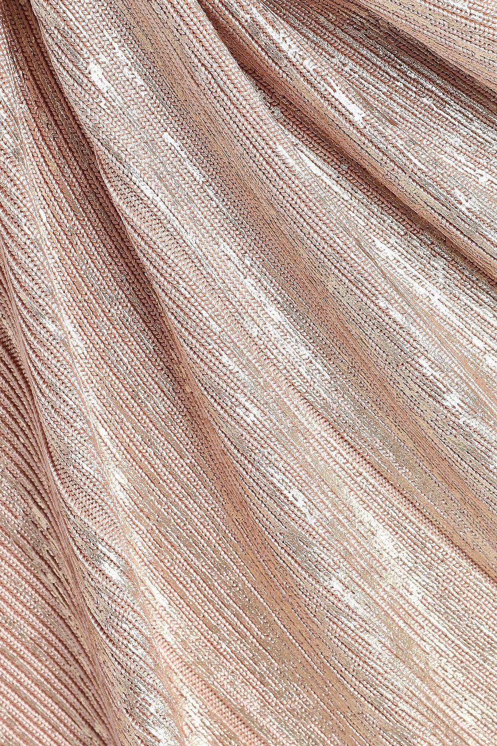 HERVÉ LÉGER Metallic coated bandage mini dress