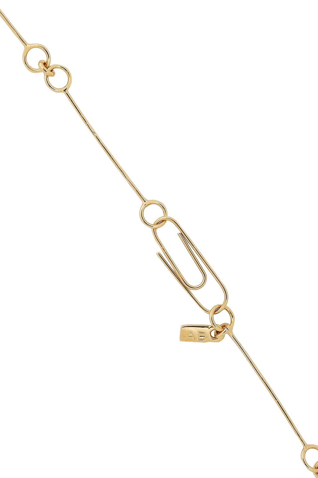 AURÉLIE BIDERMANN Gold-plated, resin and cord necklace