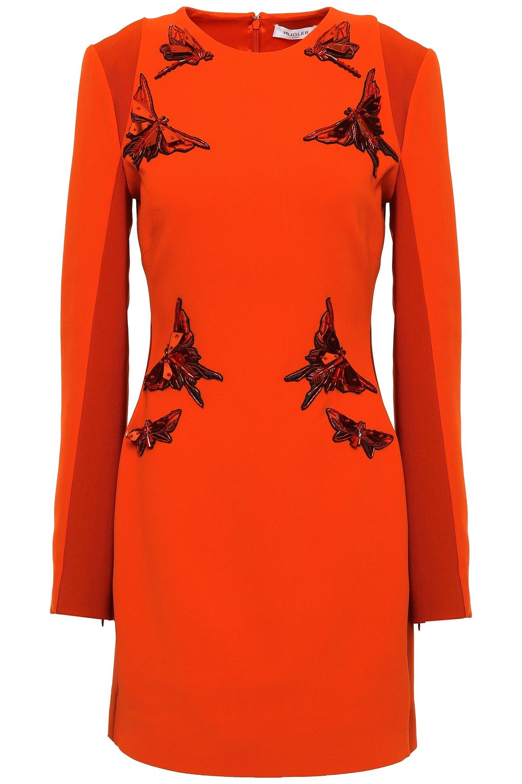 orange embellished dress