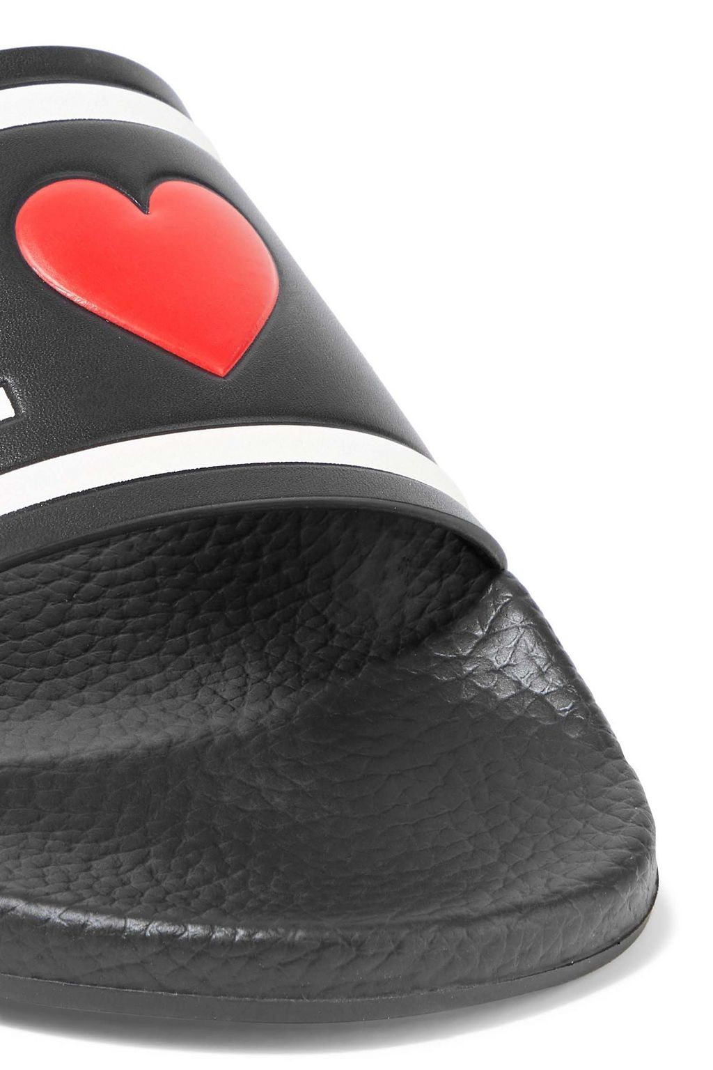 DOLCE&GABBANA Embossed leather slides