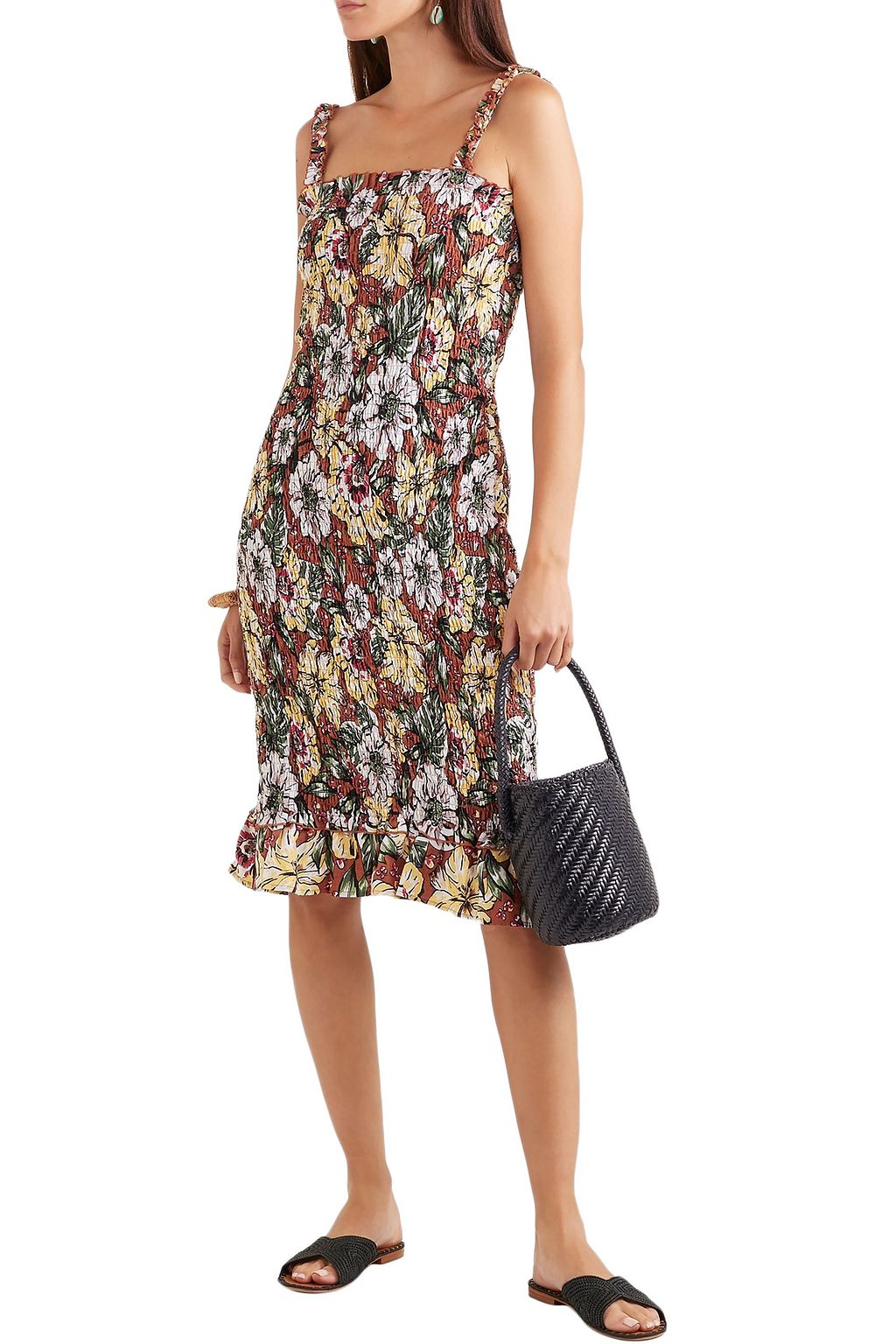 faithfull the brand maya midi dress