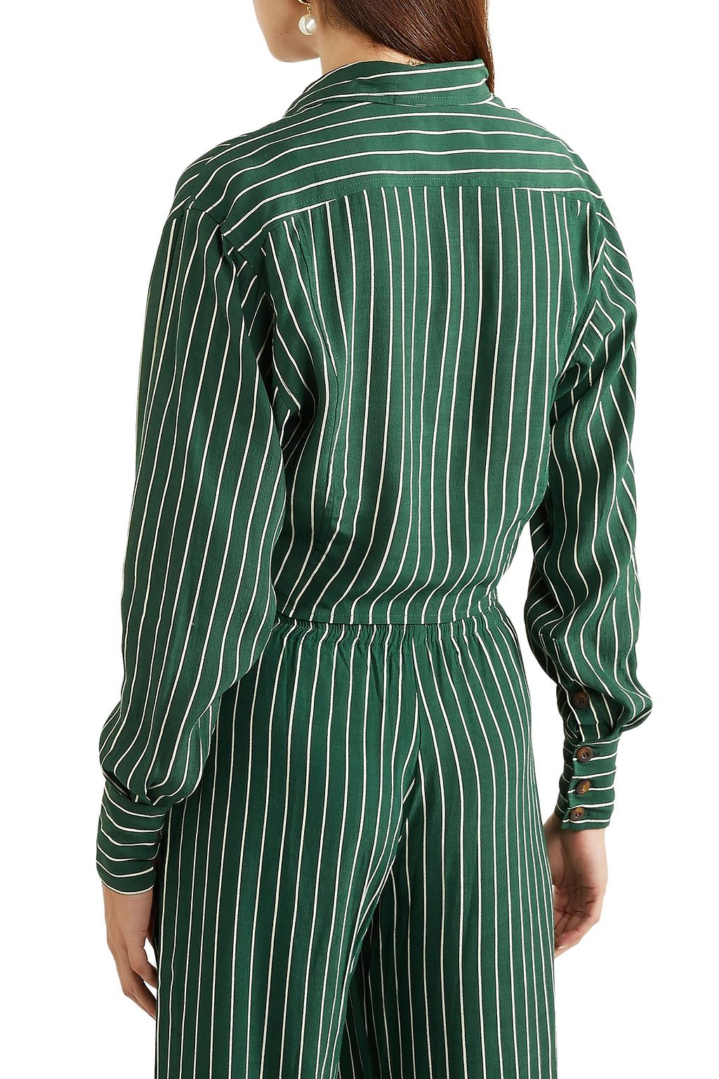 FAITHFULL Knotted crepe shirt