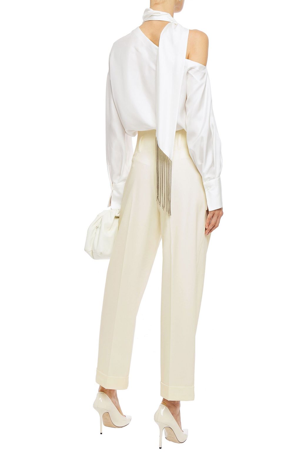 BRUNELLO CUCINELLI Pleated wool-blend twill tapered pants