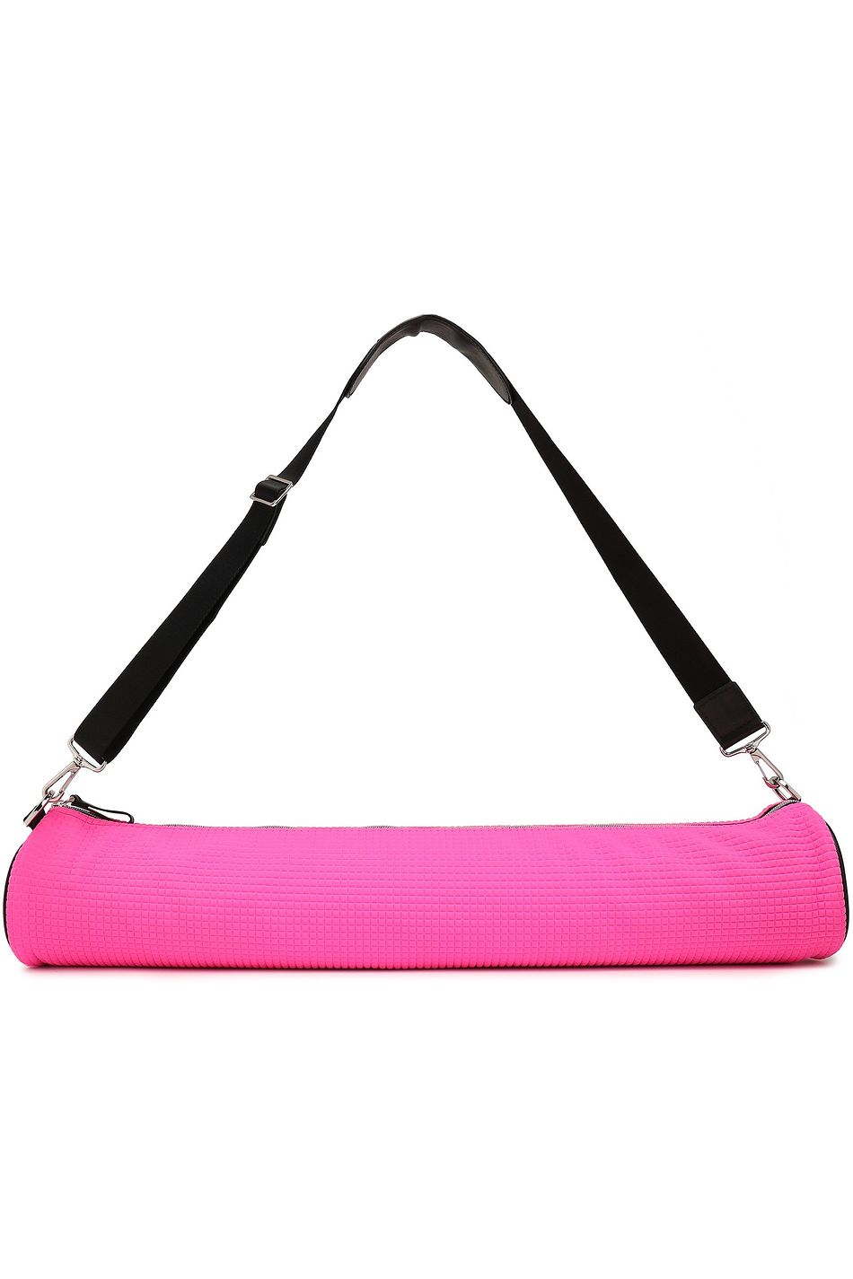 Bright Pink Namaste Neon Embossed Woven Yoga Mat Bag Monreal