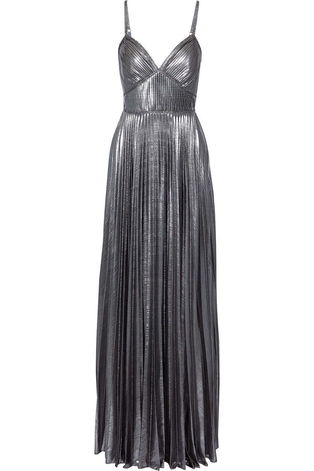marchesa notte silver dress