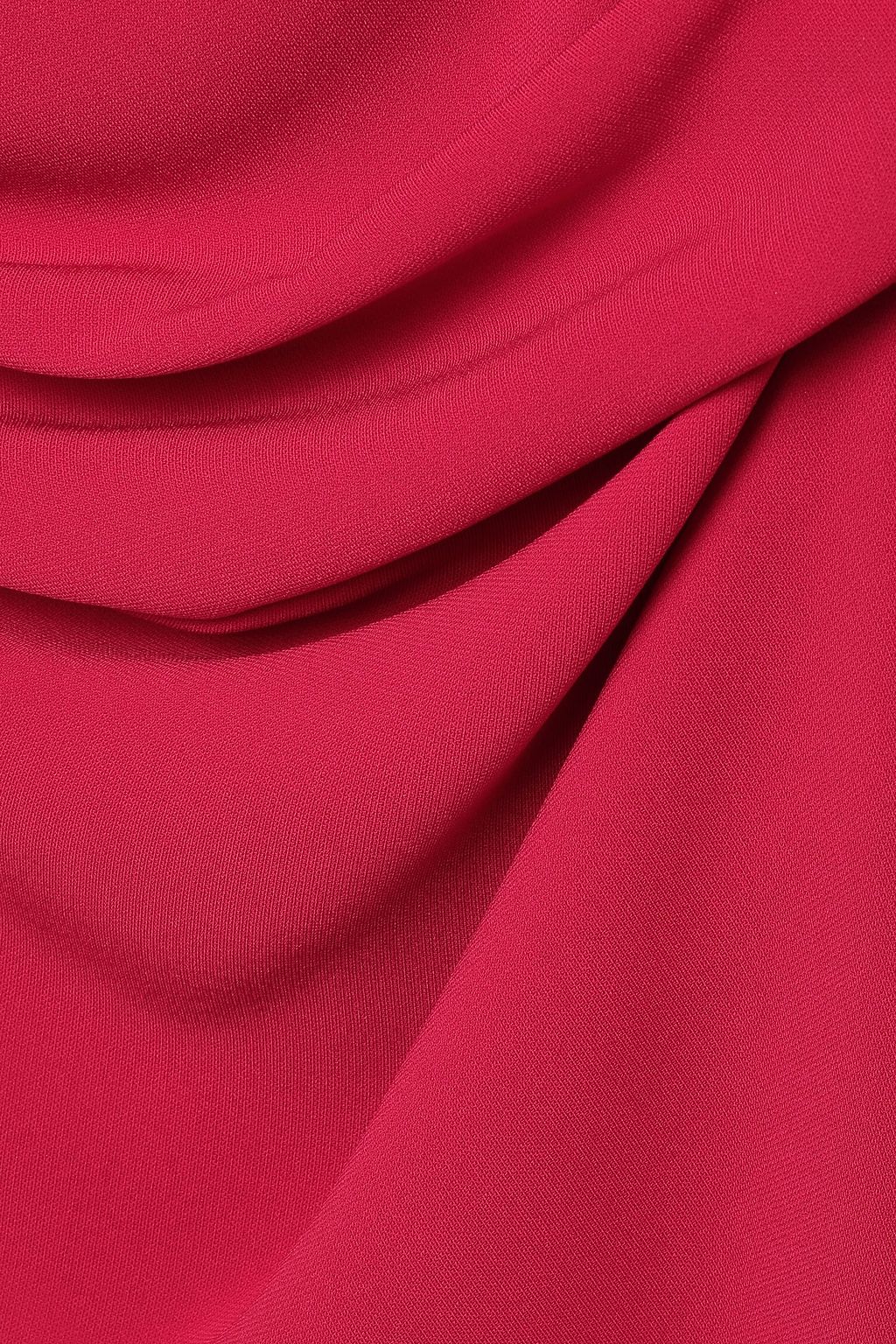 TALBOT RUNHOF Draped cutout crepe midi dress
