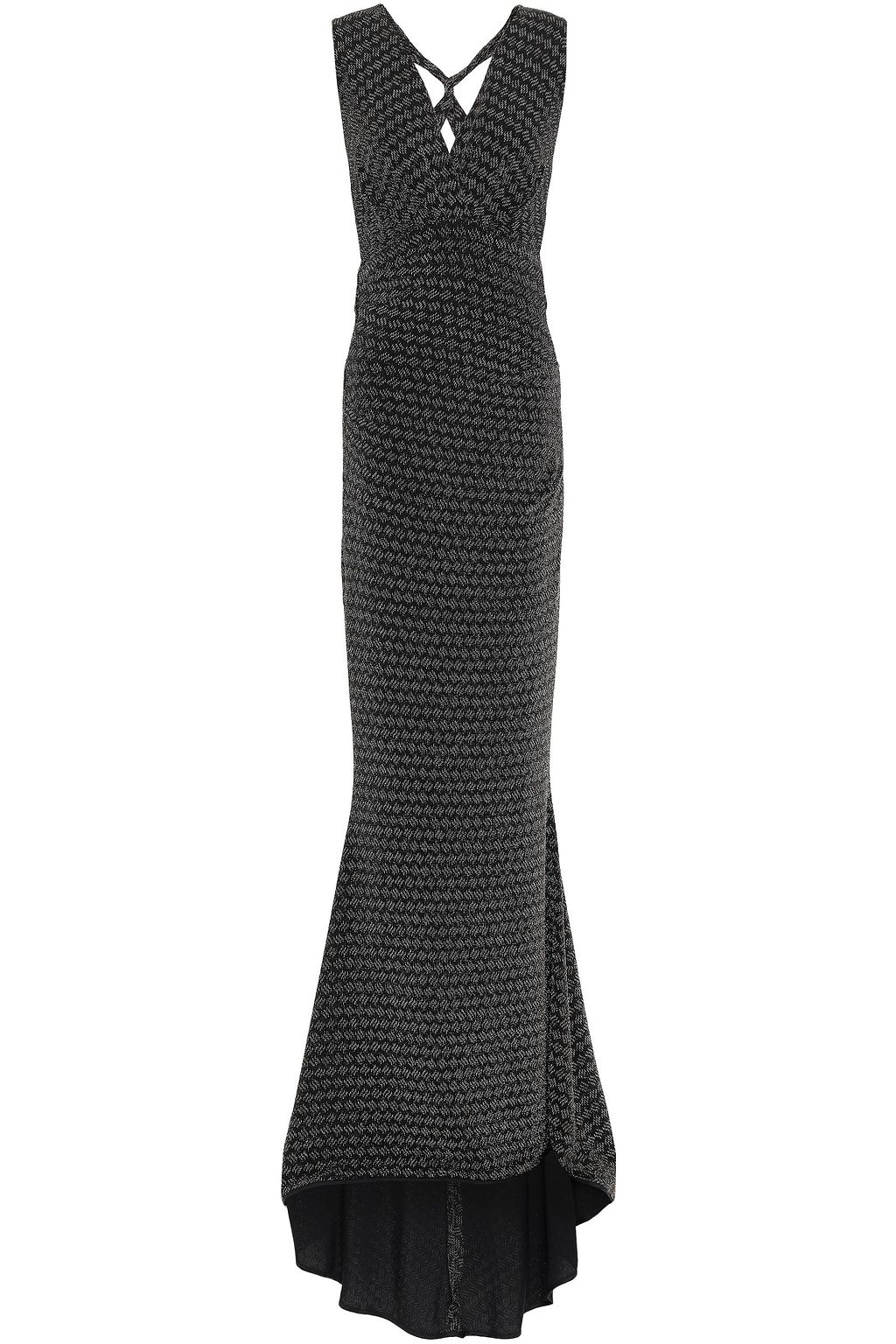 open back crochet maxi dress