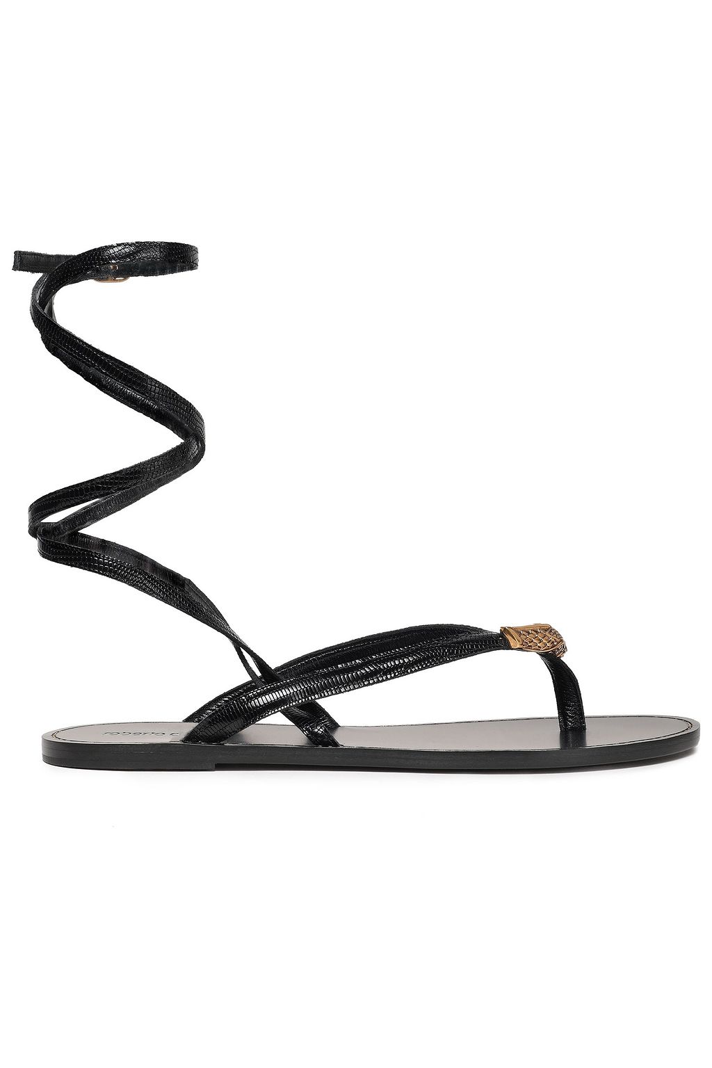 roberto cavalli flat sandals