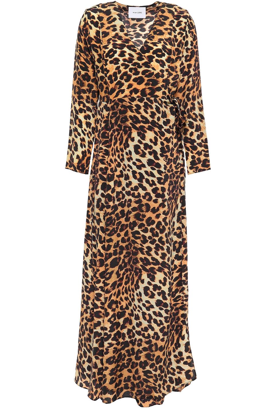 leopard print wrap dress