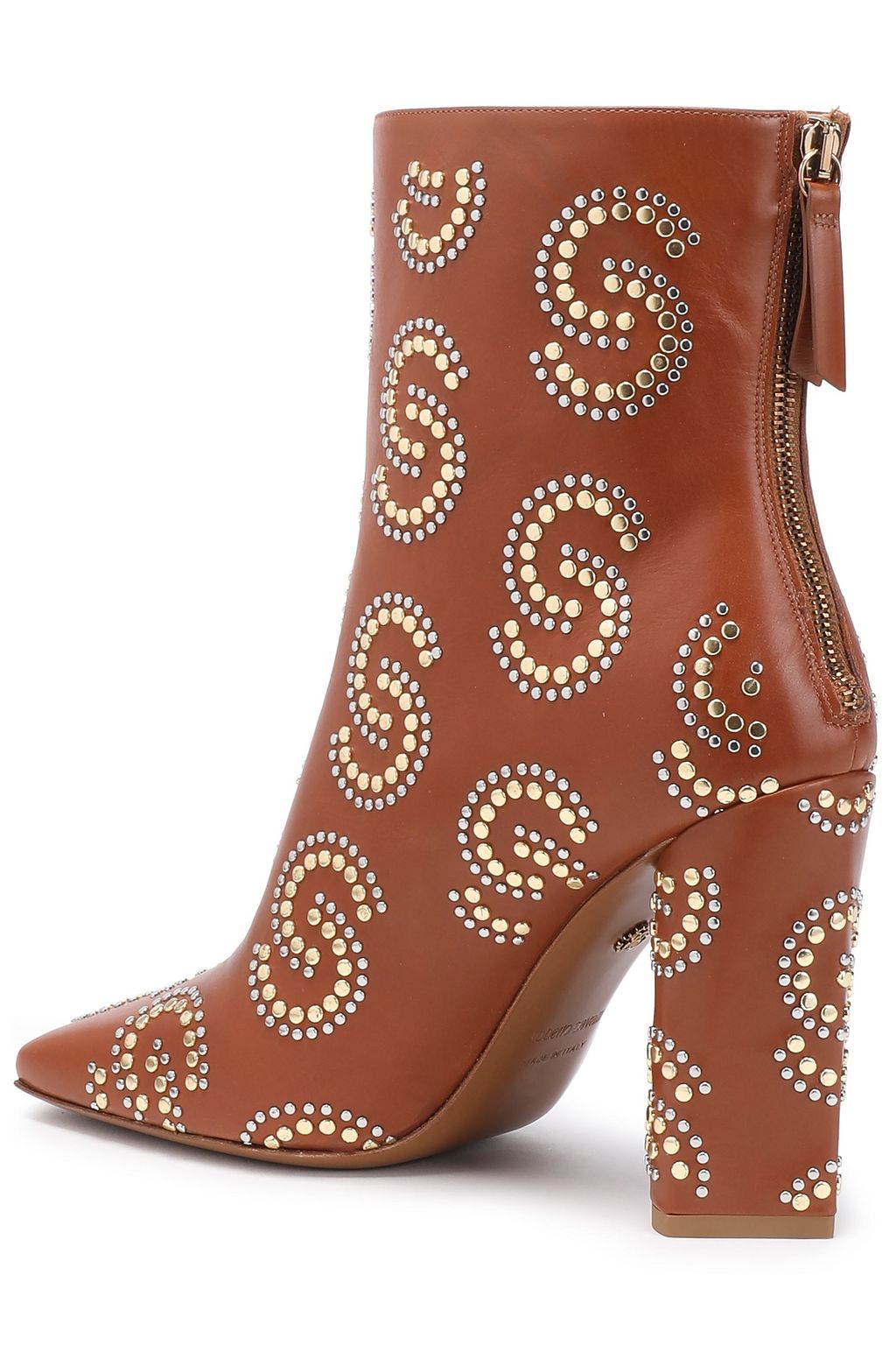 ROBERTO CAVALLI Studded leather ankle boots