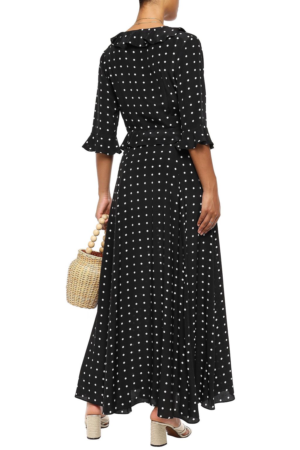WE ARE LEONE Ruby silk crepe de chine robe