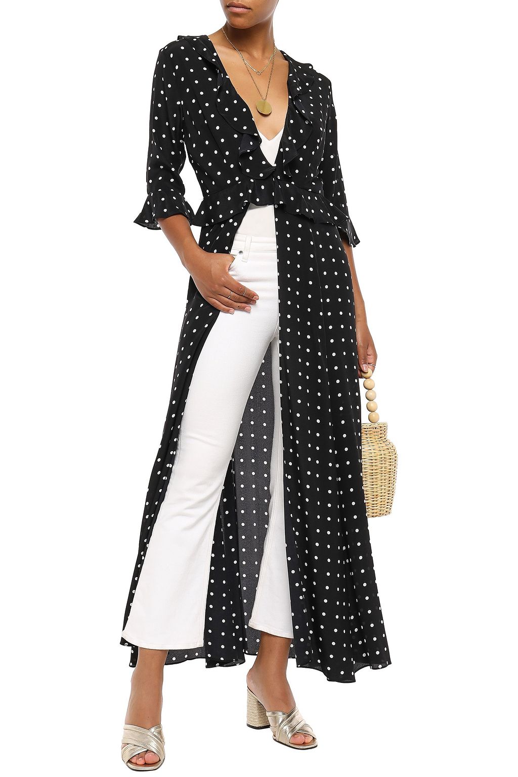 WE ARE LEONE Ruby silk crepe de chine robe