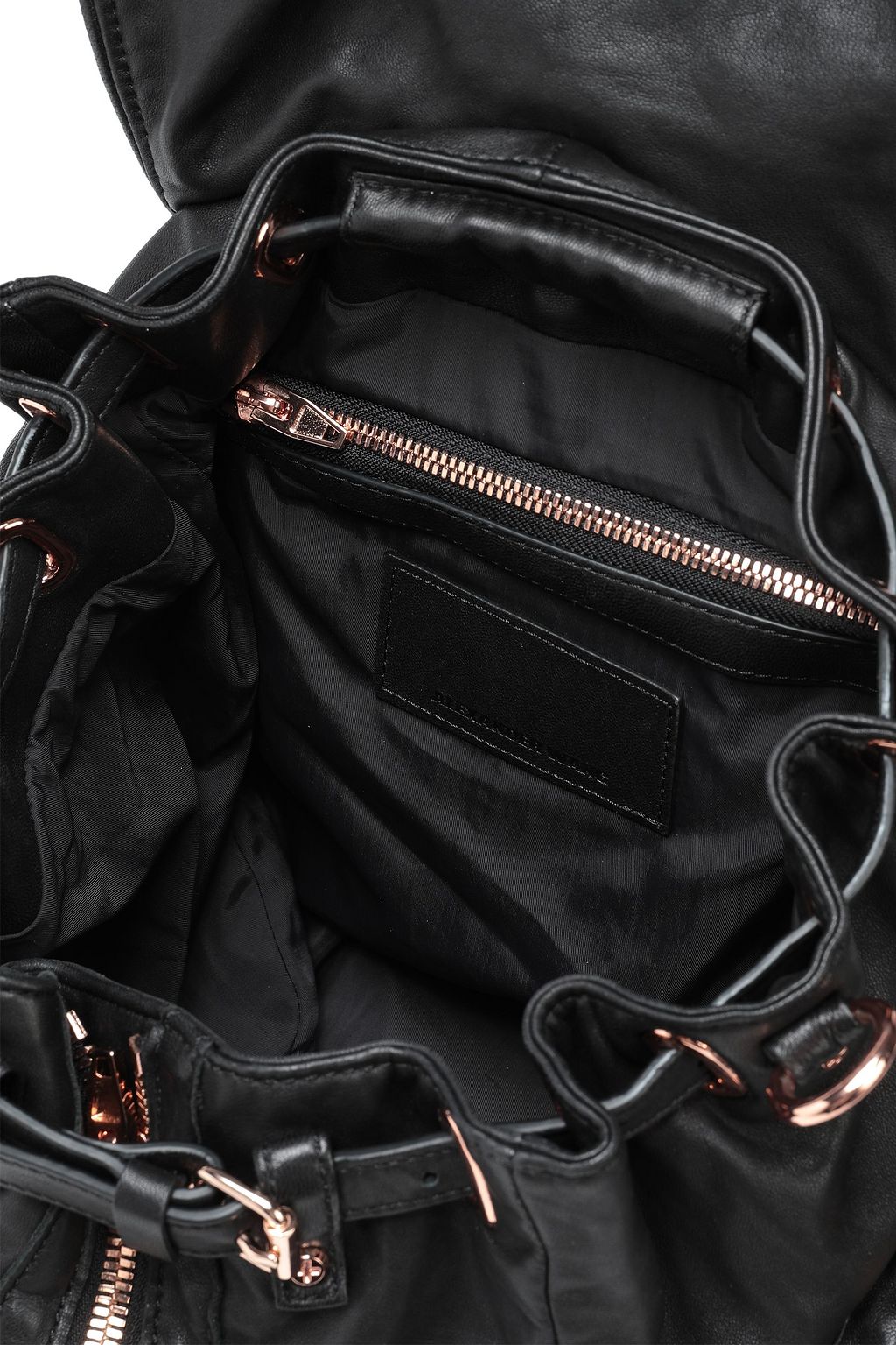 ALEXANDER WANG Marti convertible zip-detailed leather backpack