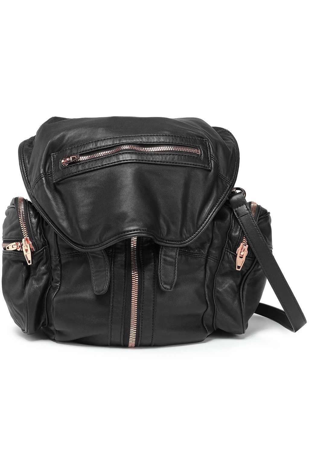 ALEXANDER WANG Marti convertible zip-detailed leather backpack