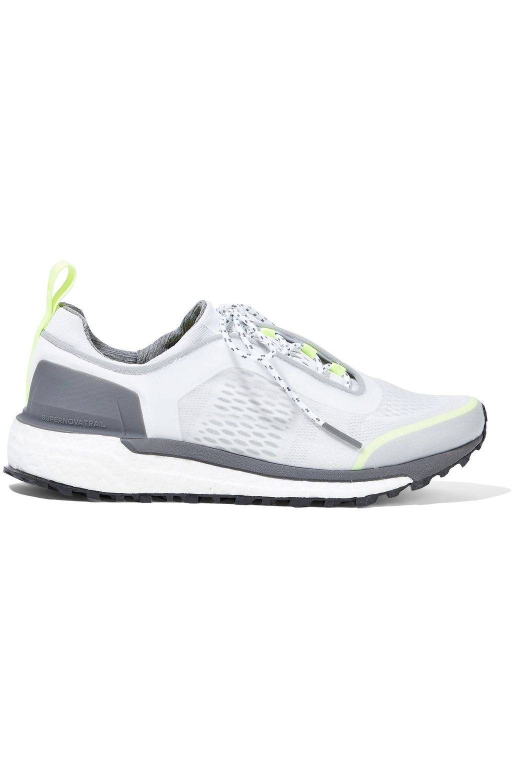 ADIDAS BY STELLA MCCARTNEY Supernova Trail neon-trimmed mesh sneakers ...