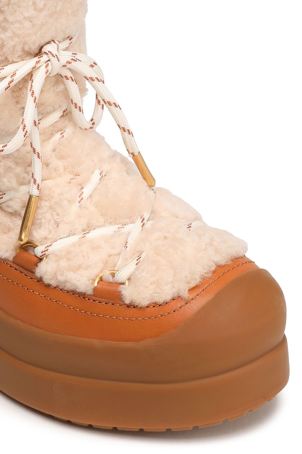 TORY BURCH Courtney shearling and leather snow boots | Sale up to 70% off |  THE OUTNET