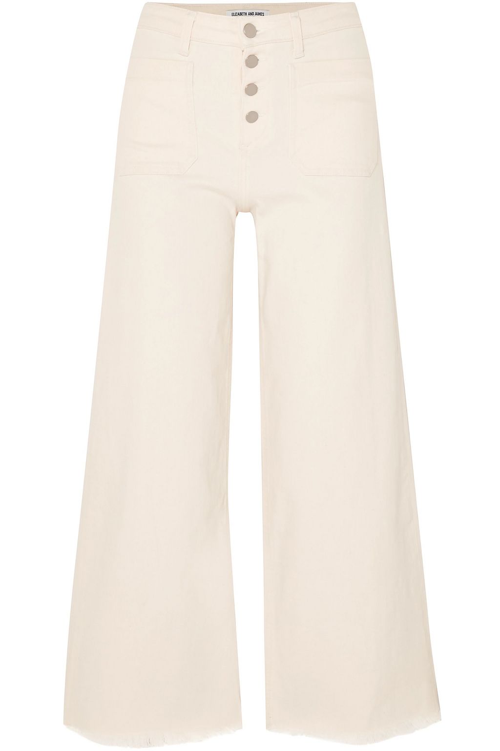 wide leg beige jeans