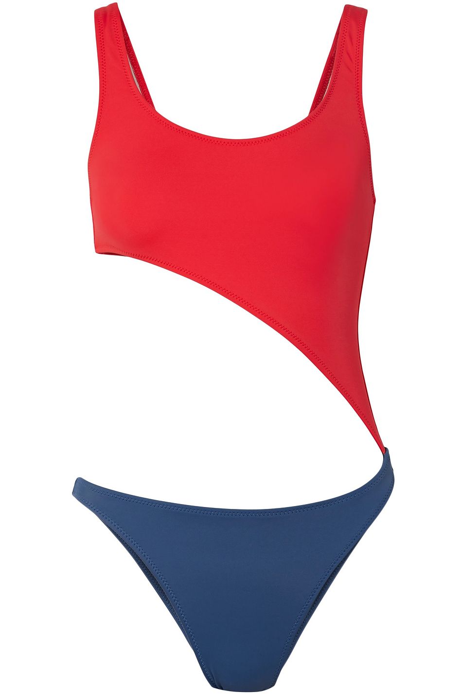 two tone swimsuit