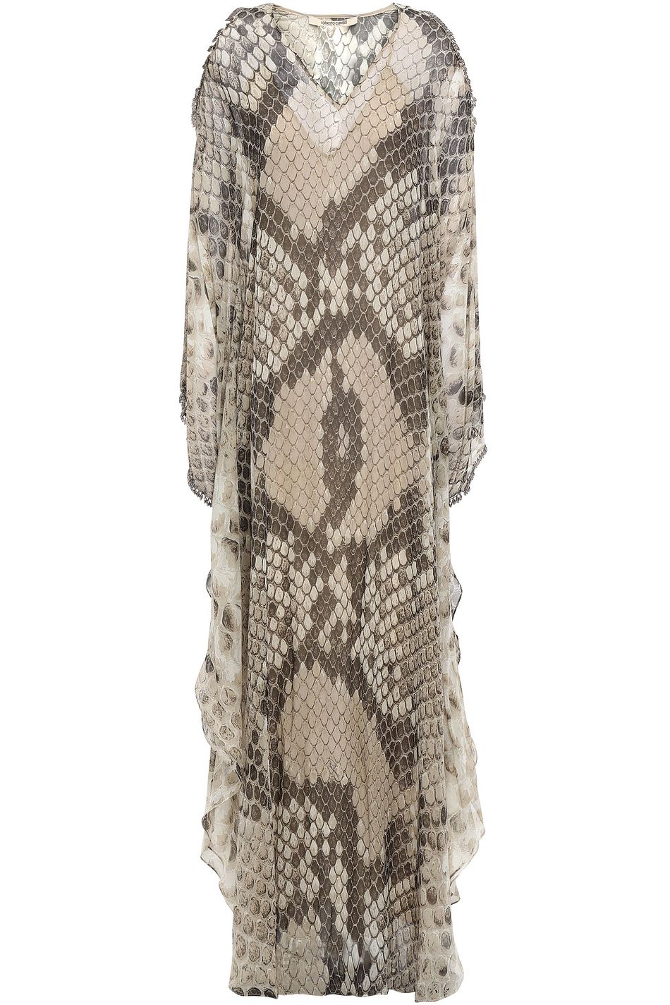 chiffon kaftan maxi dress