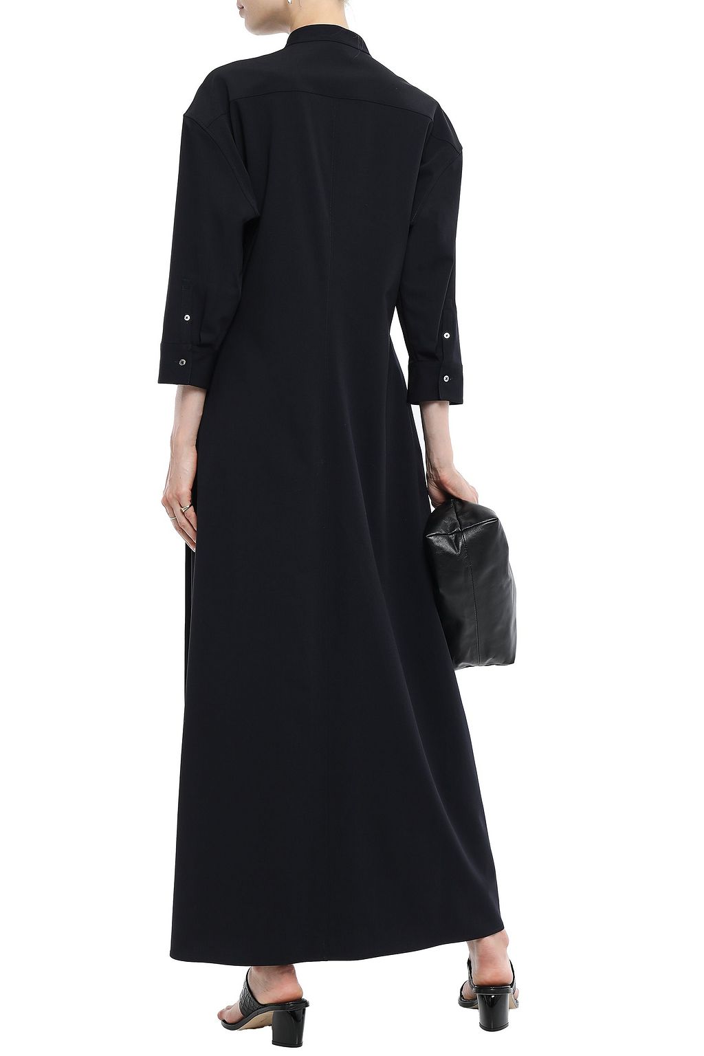 JIL SANDER Stretch wool-blend crepe maxi dress