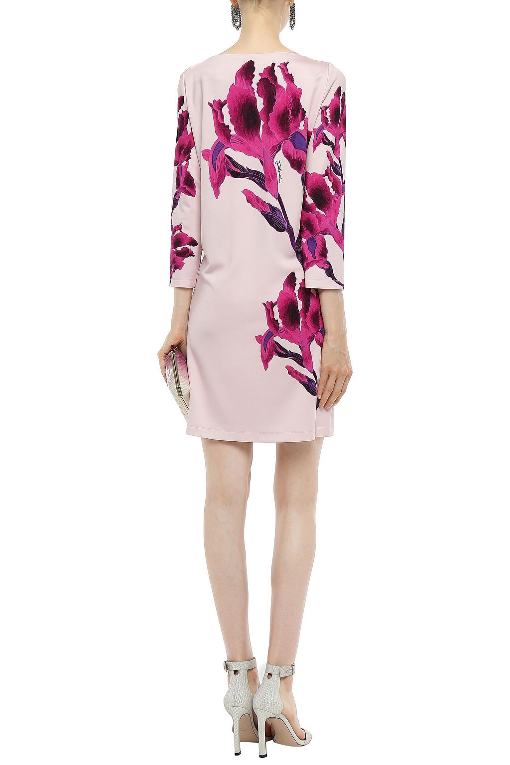 JUST CAVALLI Floral-print stretch-jersey mini dress