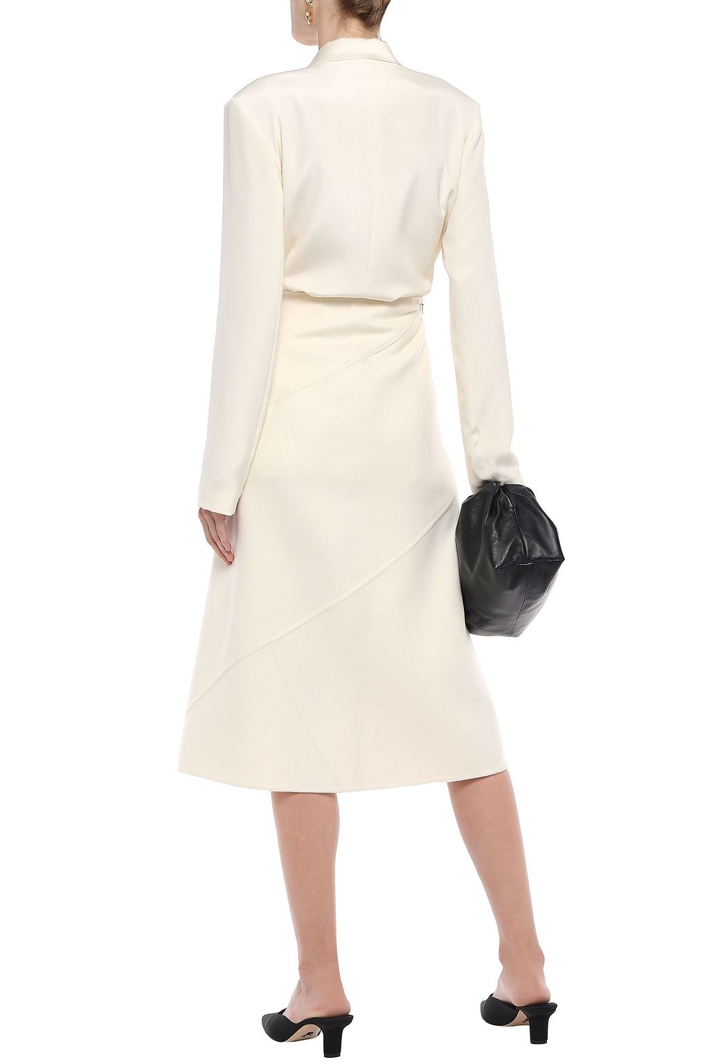 JIL SANDER Cashmere-felt midi skirt