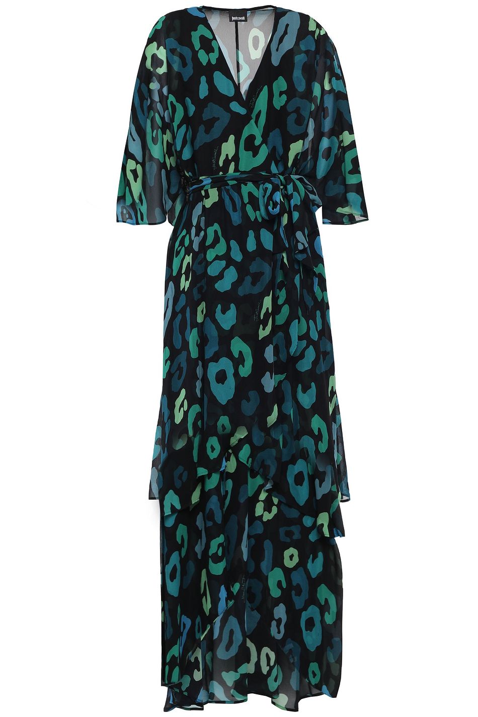 print chiffon maxi dress