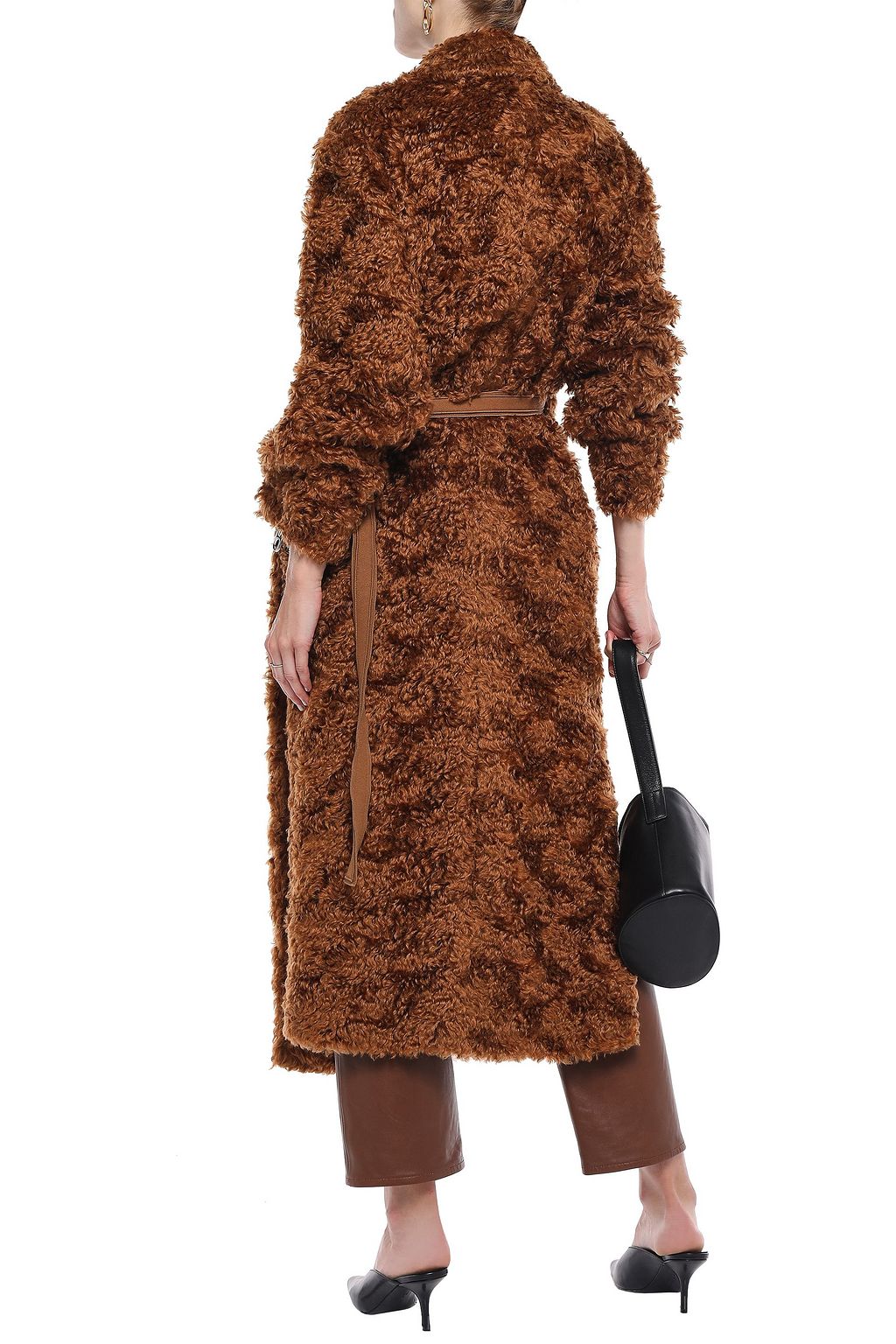 JIL SANDER Mohair and cotton-blend coat