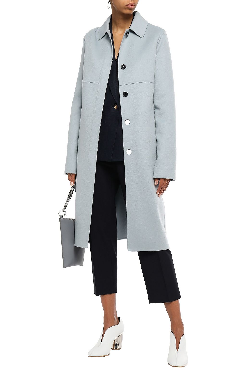 JIL SANDER Cashmere-felt coat