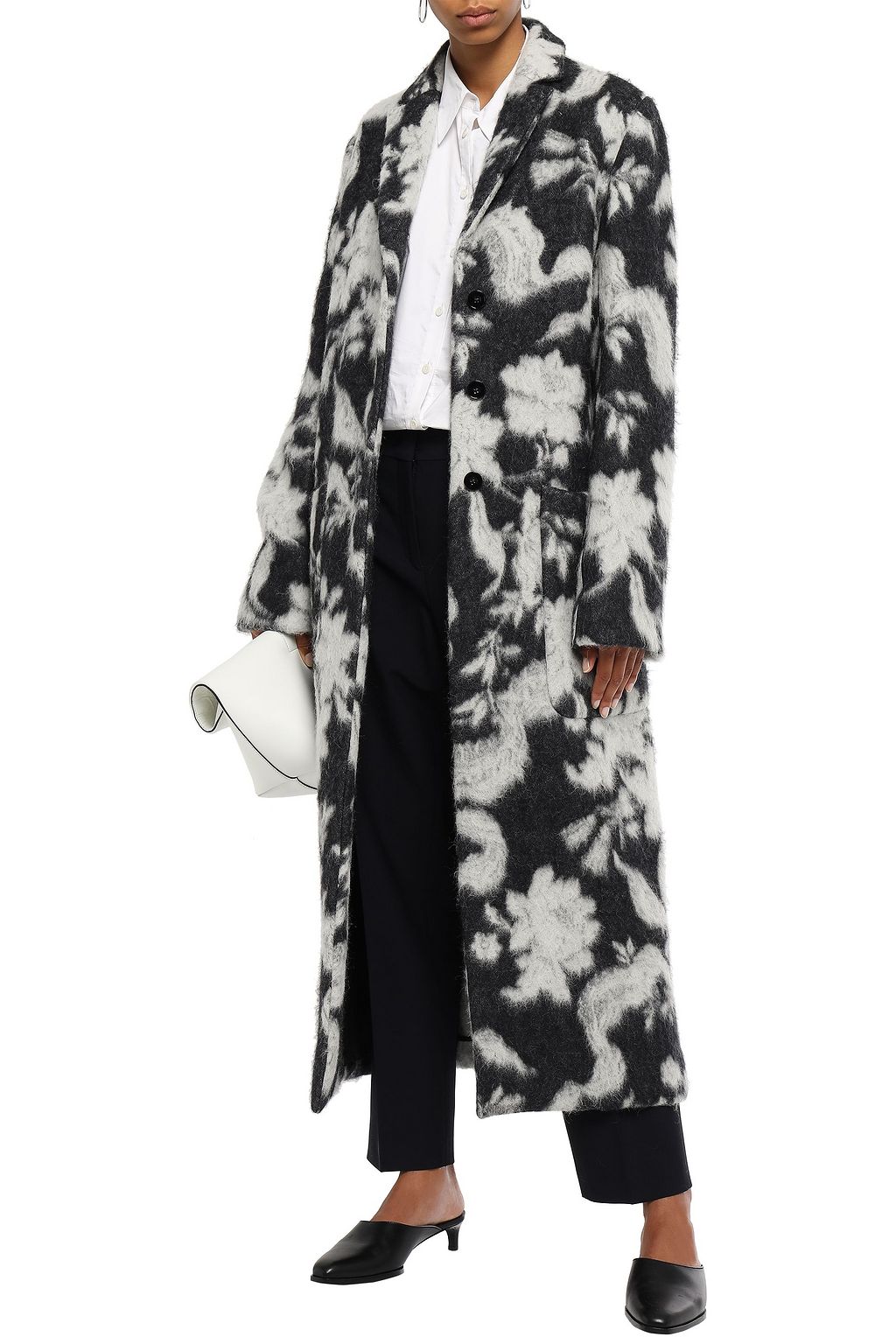 JIL SANDER Wool and alpaca-blend felt coat