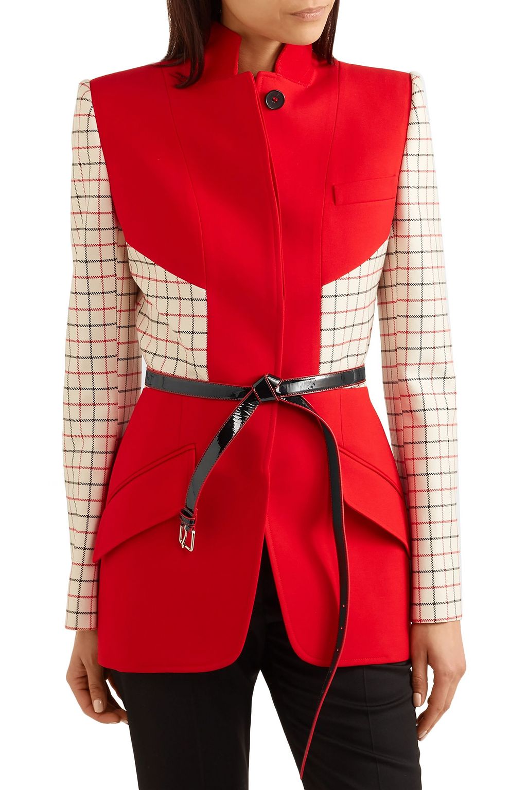 MCQUEEN Patent-leather belt