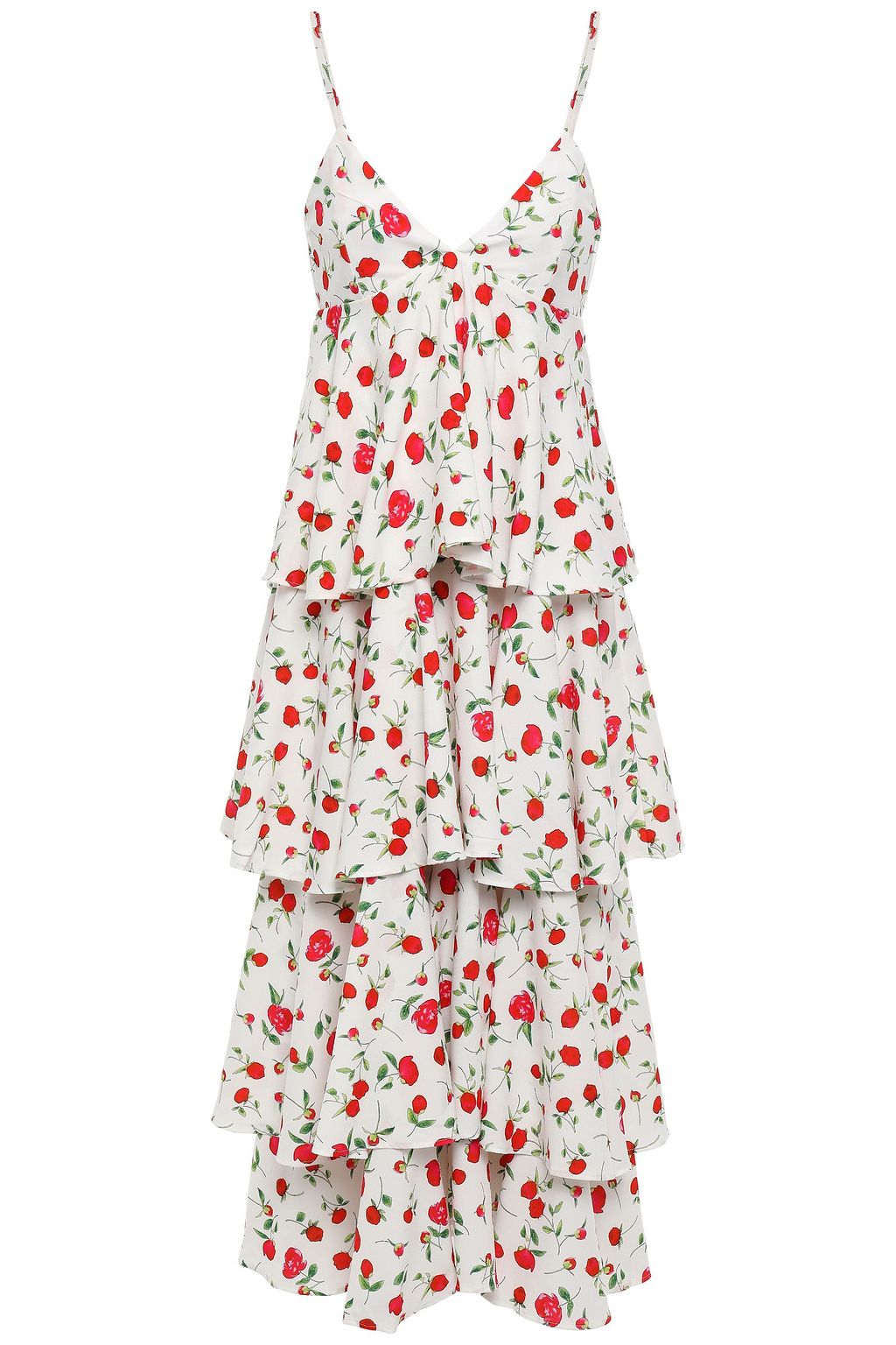 white slip dress midi