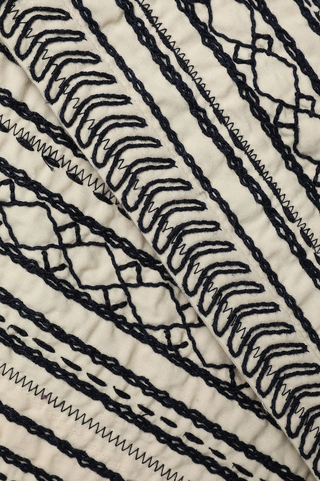 FORTE_FORTE Embroidered cotton coat