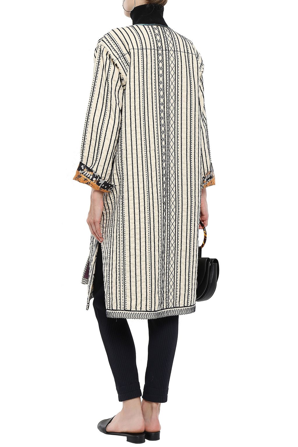 FORTE_FORTE Embroidered cotton coat