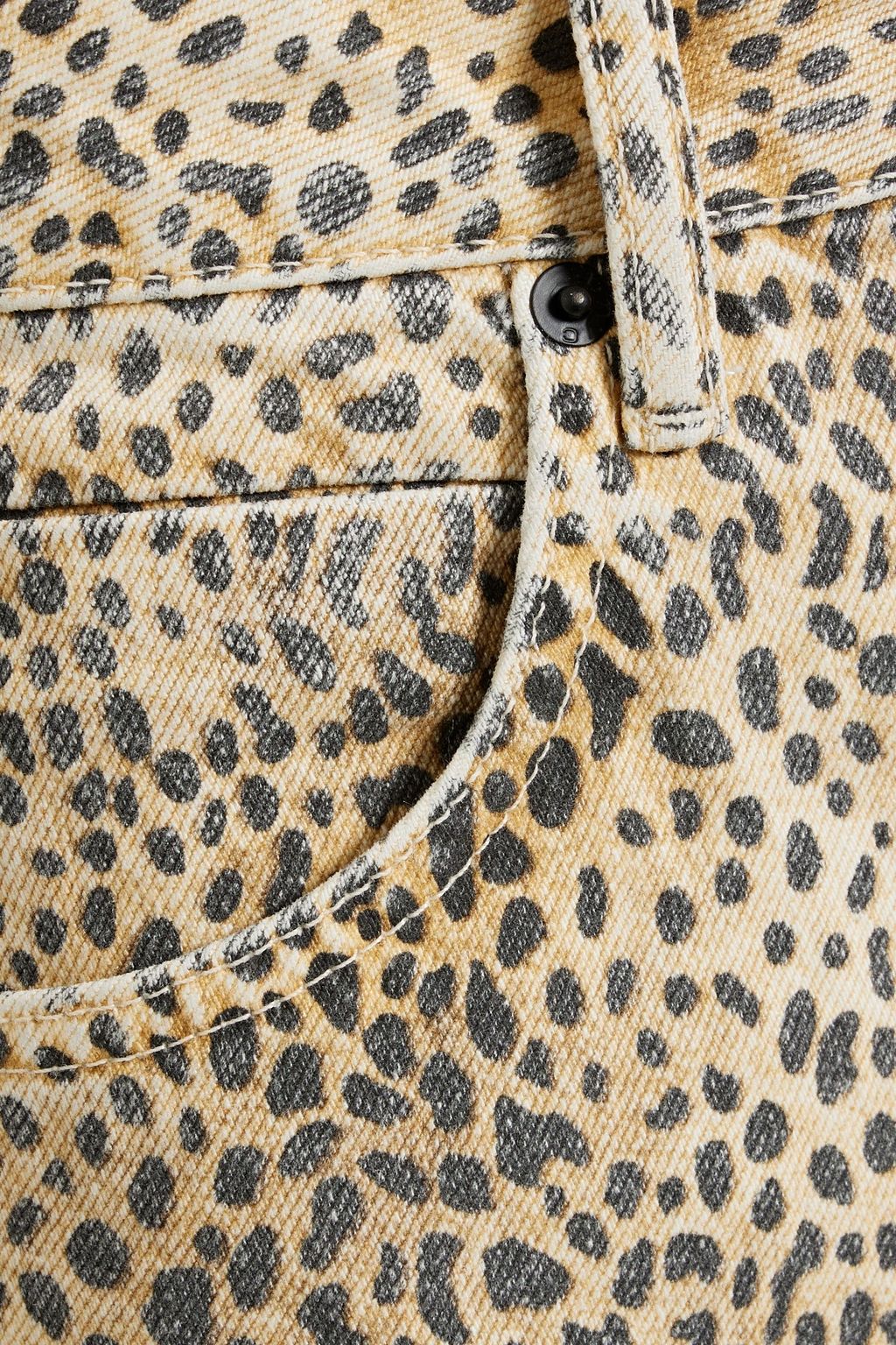 ALEXANDER WANG Leopard-print high-rise straight-leg jeans