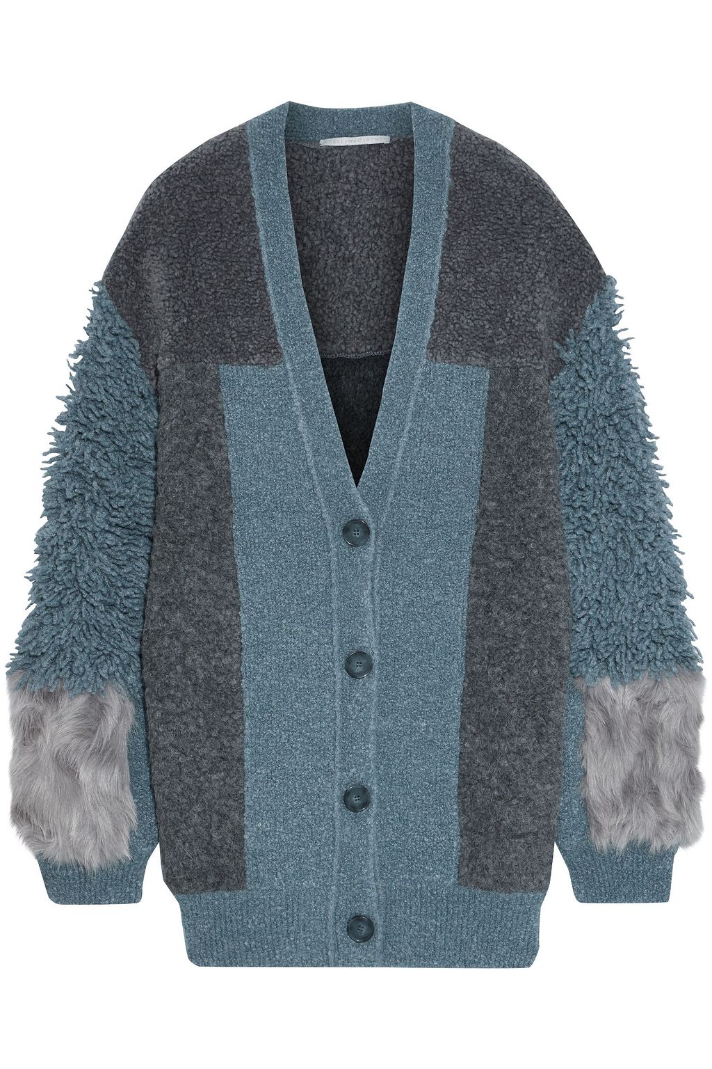 boucle knit cardigan