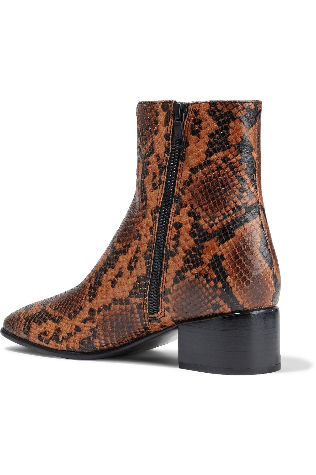 RAG & BONE Aslen snake-effect leather ankle boots